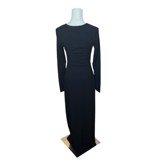 The Wolf Gang - NWT Samara Dress Black Maxi Chic Black Long Sleeve Dress Sz S - Picture 6 of 10
